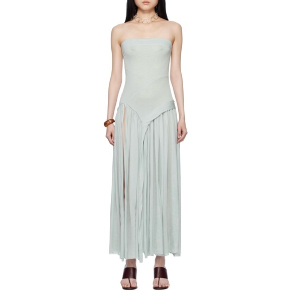 BELLE Lucile Maxi Dress in ‘Silver’ - Picture 1 of 7